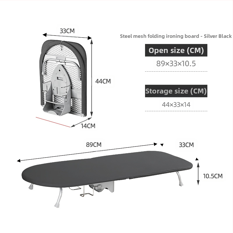 Tarpvalstybinė stalo lyginimo lenta, sulankstoma lyginimo lenta, sustiprintas lyginimo stalas, lyginimo drabužiai, įskaitant daiktų laikymo lentyną, buitinė lyginimo lenta