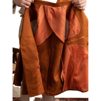 Καλοκαιρινό λινό ελαφρύ μισό-λινό λεπτό κοστούμι μοντέρνο αναπνεύσιμο ευέλικτο σακάκι τζέντλεμαν για άνδρες