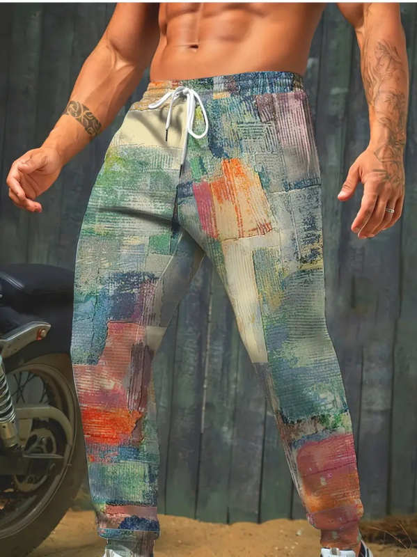 Harajuku hiphopi tänavastiilis spordipüksid, spordi- ja fitnessipüksid, kiiresti kuivavad, hingavad ja pingutusnööriga püksid ML1