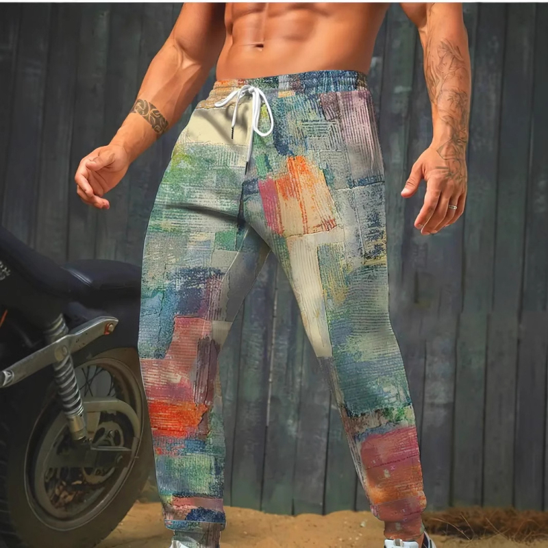 Harajuku hiphopi tänavastiilis spordipüksid, spordi- ja fitnessipüksid, kiiresti kuivavad, hingavad ja pingutusnööriga püksid ML1