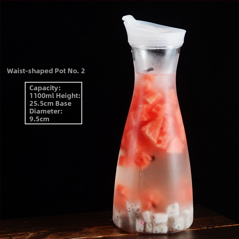 Akrilo plastikinis kaklaraiščio puodas šalto vandens butelis šalto vandens butelis kvadratinis sulčių puodas gėrimų baro virdulys restoranas citrinų puodas