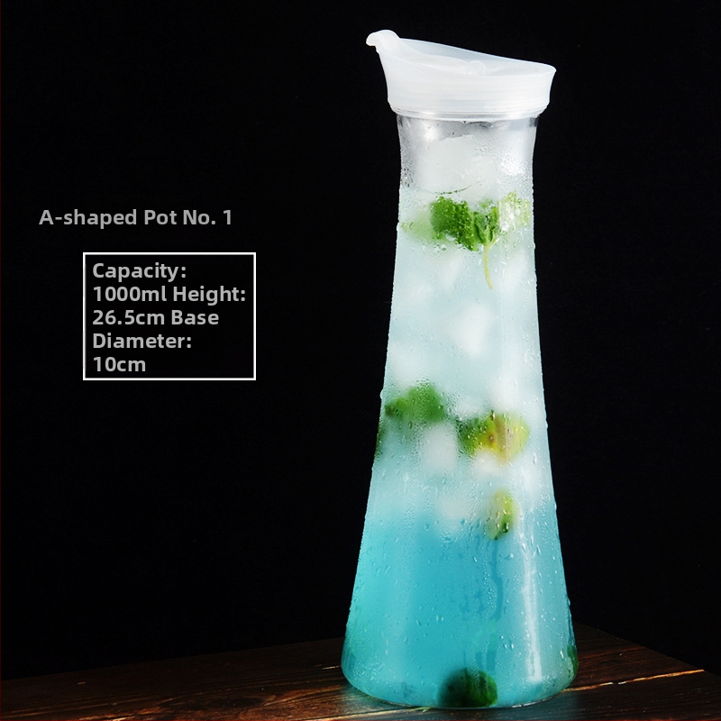 Akrilo plastikinis kaklaraiščio puodas šalto vandens butelis šalto vandens butelis kvadratinis sulčių puodas gėrimų baro virdulys restoranas citrinų puodas