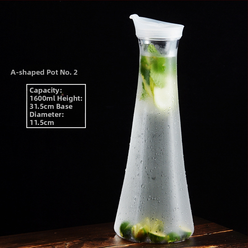 Akrilo plastikinis kaklaraiščio puodas šalto vandens butelis šalto vandens butelis kvadratinis sulčių puodas gėrimų baro virdulys restoranas citrinų puodas