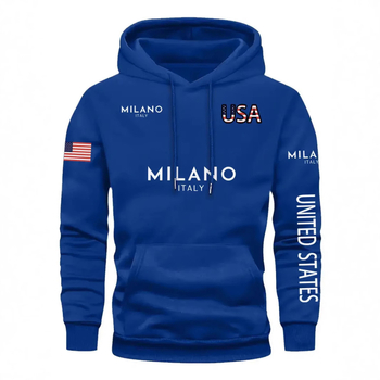 Amazon Трансгранична външна търговия Знаме на Деня на независимостта на САЩ Топли дрехи Печат Пуловер с качулка на САЩ Мъжко и дамско облекло