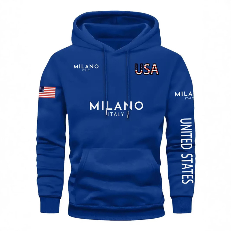 Amazon Határokon Átnyúló Külkereskedelem USA Függetlenség Napja Zászló Meleg Ruhák Nyomtatás USA Kapucnis Pulóver Férfi és Női Ruházat