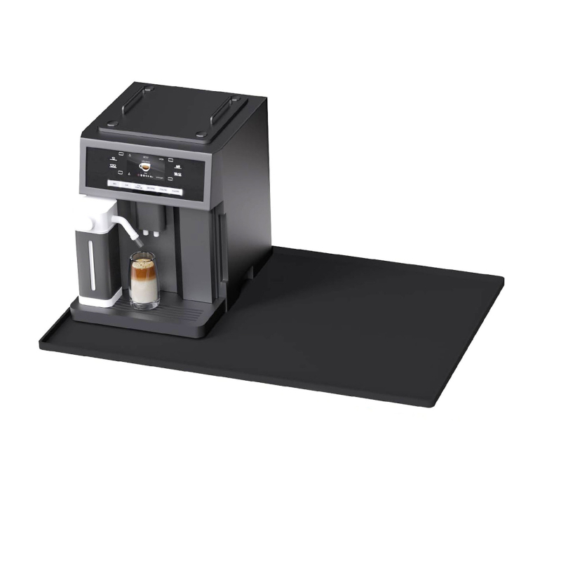 Tarpvalstybinis silikoninis kavos aparato apsauginis kilimėlis, kvadratinis, dvigubo sluoksnio virtuvės indai, paprastas daugiafunkcis valgomojo stalas, nuimamas padėklas