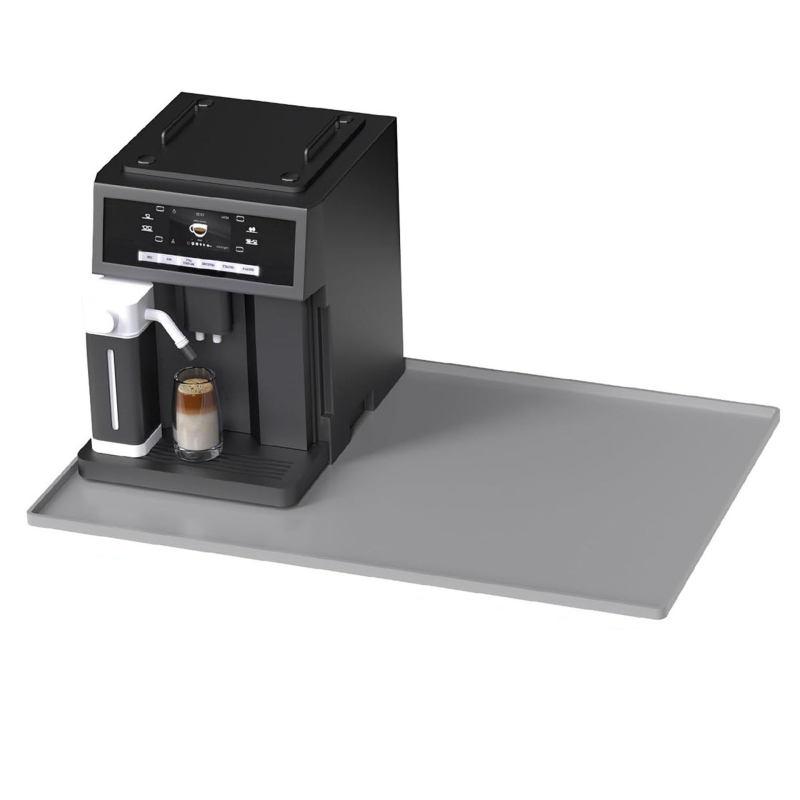 Tarpvalstybinis silikoninis kavos aparato apsauginis kilimėlis, kvadratinis, dvigubo sluoksnio virtuvės indai, paprastas daugiafunkcis valgomojo stalas, nuimamas padėklas