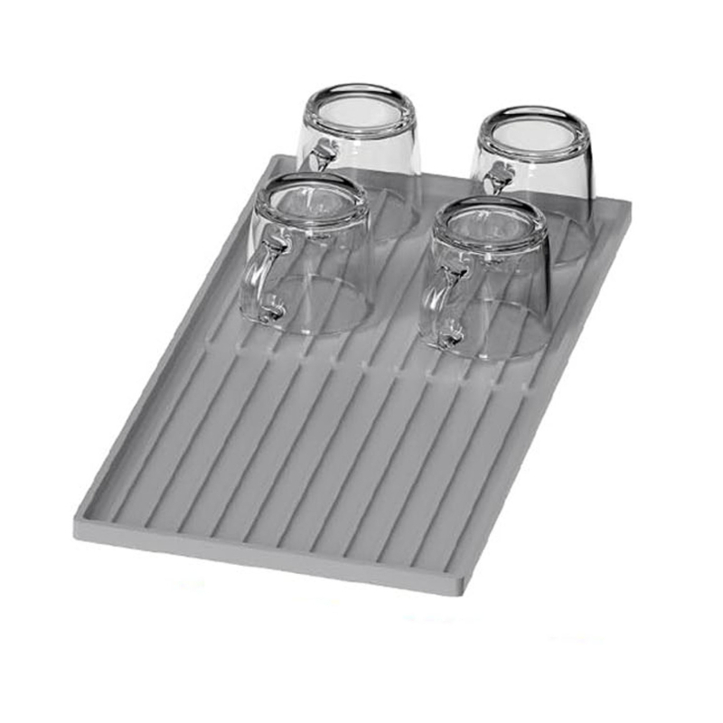 Tarpvalstybinis silikoninis kavos aparato apsauginis kilimėlis, kvadratinis, dvigubo sluoksnio virtuvės indai, paprastas daugiafunkcis valgomojo stalas, nuimamas padėklas