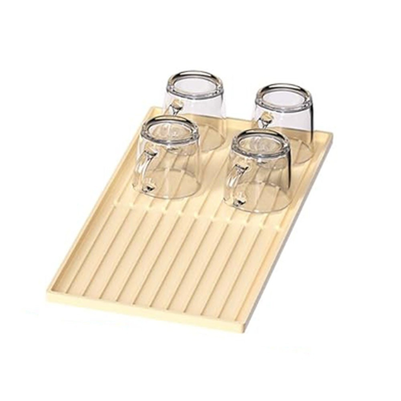 Tarpvalstybinis silikoninis kavos aparato apsauginis kilimėlis, kvadratinis, dvigubo sluoksnio virtuvės indai, paprastas daugiafunkcis valgomojo stalas, nuimamas padėklas