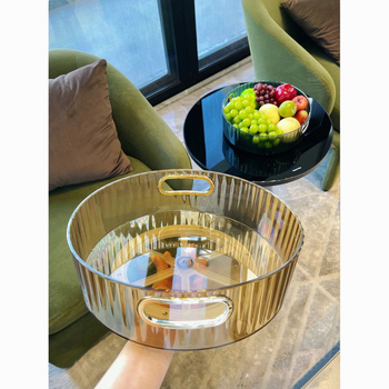 „Ins Style“ aukštos kokybės vaisių lėkštė, svetainės vaisių lėkštė, namų darbalaukio besisukanti laikymo dėžutė, permatoma lėkštė, besisukanti prieskonių dėžutė