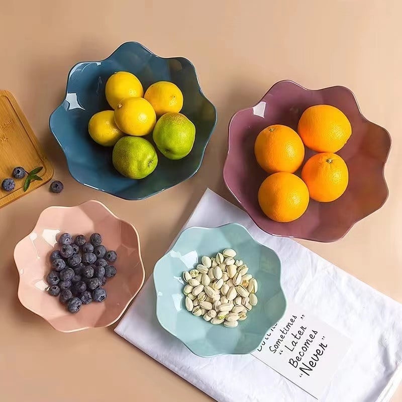 „Ins Style“ aukštos kokybės vaisių lėkštė, svetainės vaisių lėkštė, namų darbalaukio besisukanti laikymo dėžutė, permatoma lėkštė, besisukanti prieskonių dėžutė