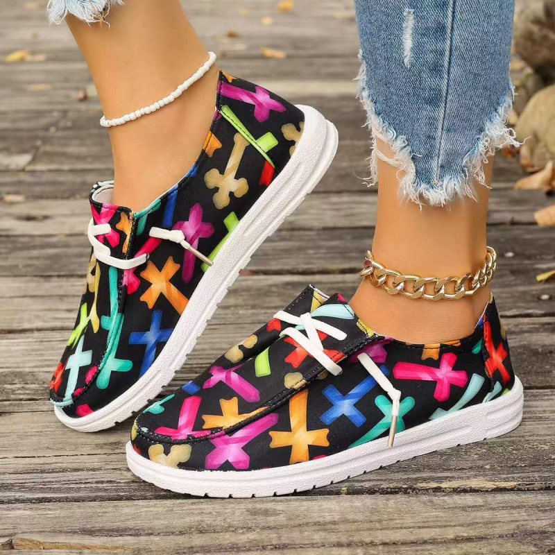 Väliskaubanduse pluss-suuruses vabaajajalatsid Naiste piiriülesed ülikerged pehme põhjaga lõuendijalatsid Naiste mugavad laisad kingad Naiste mitmekordsed valikulised