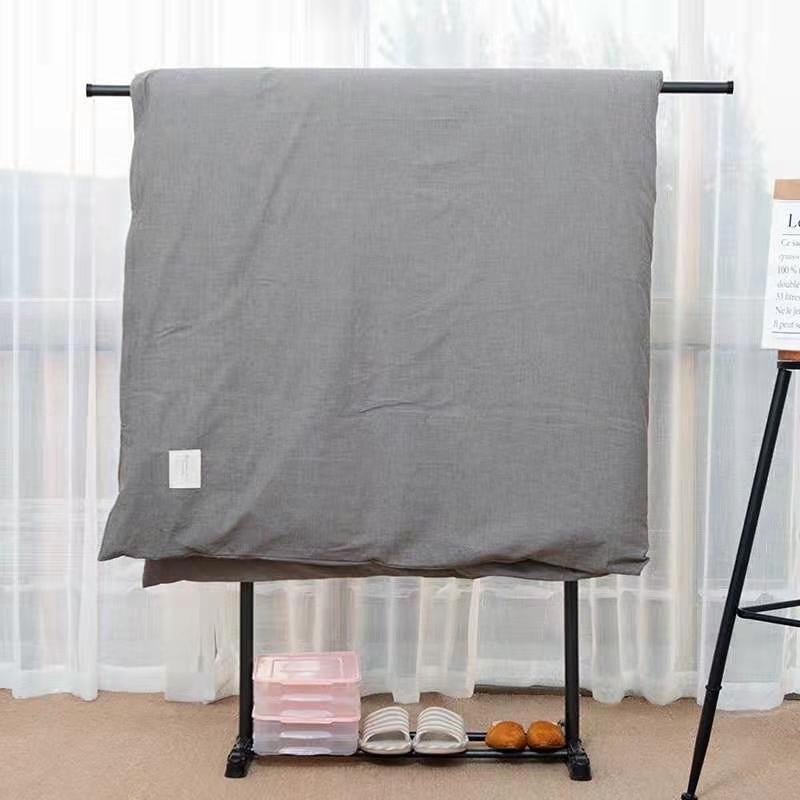 Egyszerű, álló, teleszkópos ruhaszárító állvány, otthoni erkély, ruhaszárító állvány, fém hálószobai ruhaszárító állvány