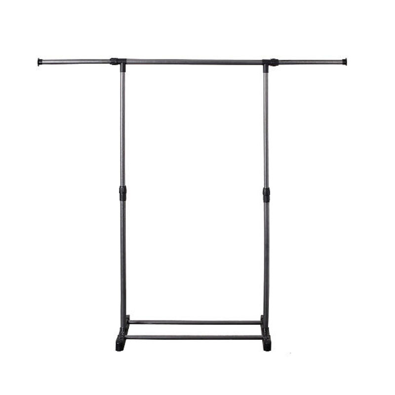 Egyszerű, álló, teleszkópos ruhaszárító állvány, otthoni erkély, ruhaszárító állvány, fém hálószobai ruhaszárító állvány
