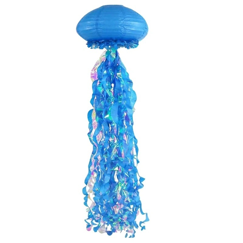 Transfrontalieră en-gros colorat în formă specială de decorațiuni meduze sirenă temă petrecere semicerc decorațiuni petrecere consumabile de decorare