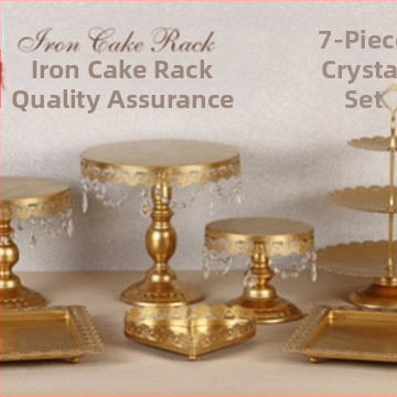 Europietiško stiliaus geležinių tortų stelažų rinkinys, vestuvių dekoravimas, desertų parduotuvė, smilkalų stovas, tortų lėkštė