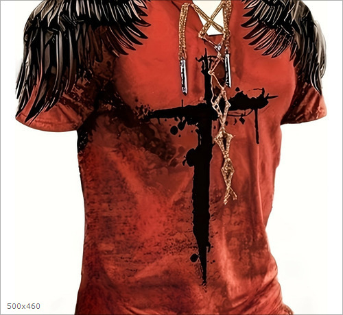 Amazon transfrontalier bărbați stil stradal nou 3D sport european și american mânecă scurtă imprimare 3D cu șase găuri frânghie de purtare