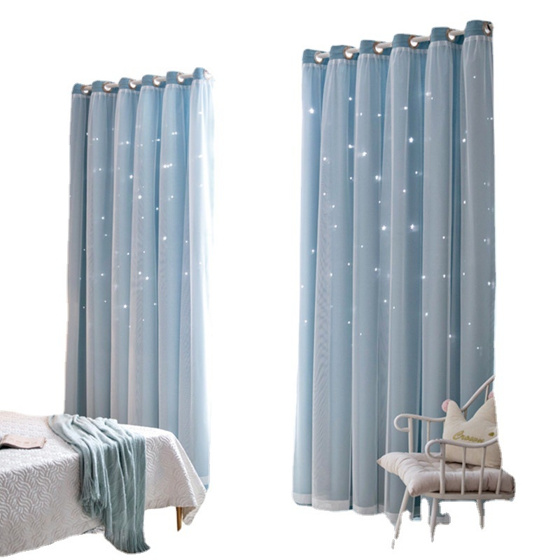 „Amazon“ tuščiavidurė žvaigždės formos užuolaida, to paties stiliaus nėrinių užuolaida, fantazijos princesės vėjo ir aukštos šviesos užtemdymas, dviguba užuolaida, baigta