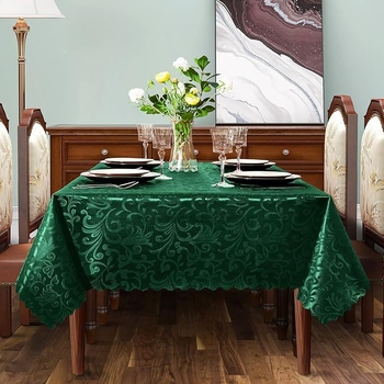 Τραπεζομάντιλο από σατέν ζακάρ με κυματιστές άκρες, κατάλληλο για πολλές περιστάσεις, διαθέσιμο σε πολλά χρώματα