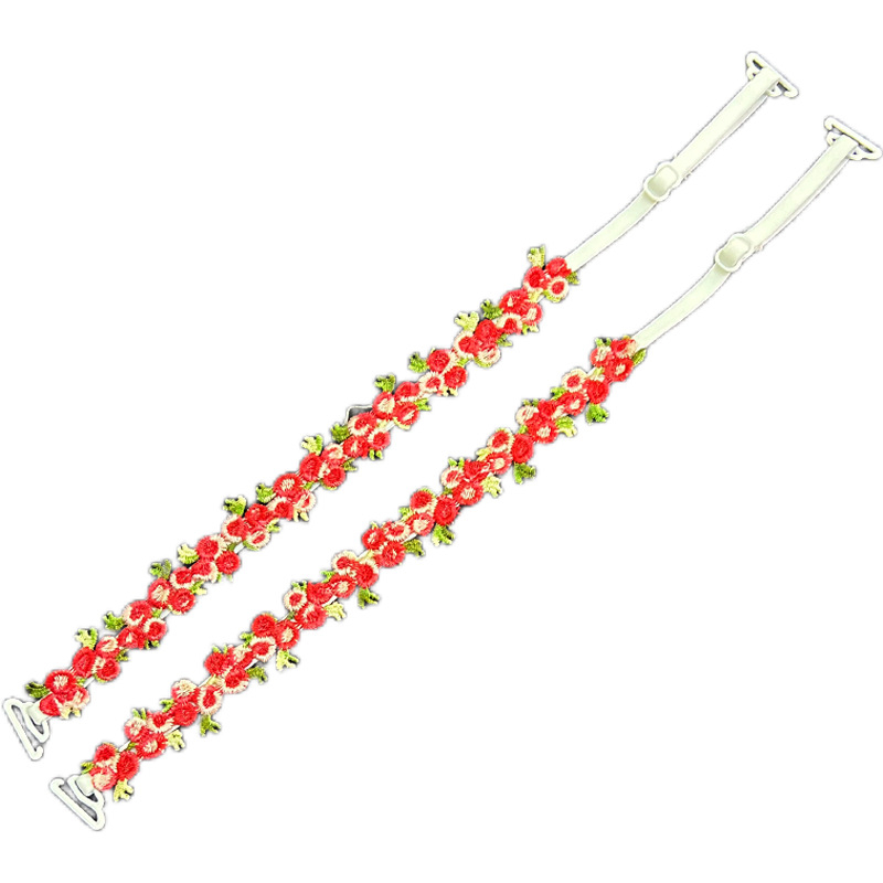 Tikitud Hanfu pitsist õlarihmaga paljastatud aluspesu, õlarihmaga vest, õhukese rihmaga nähtamatu kinnitus