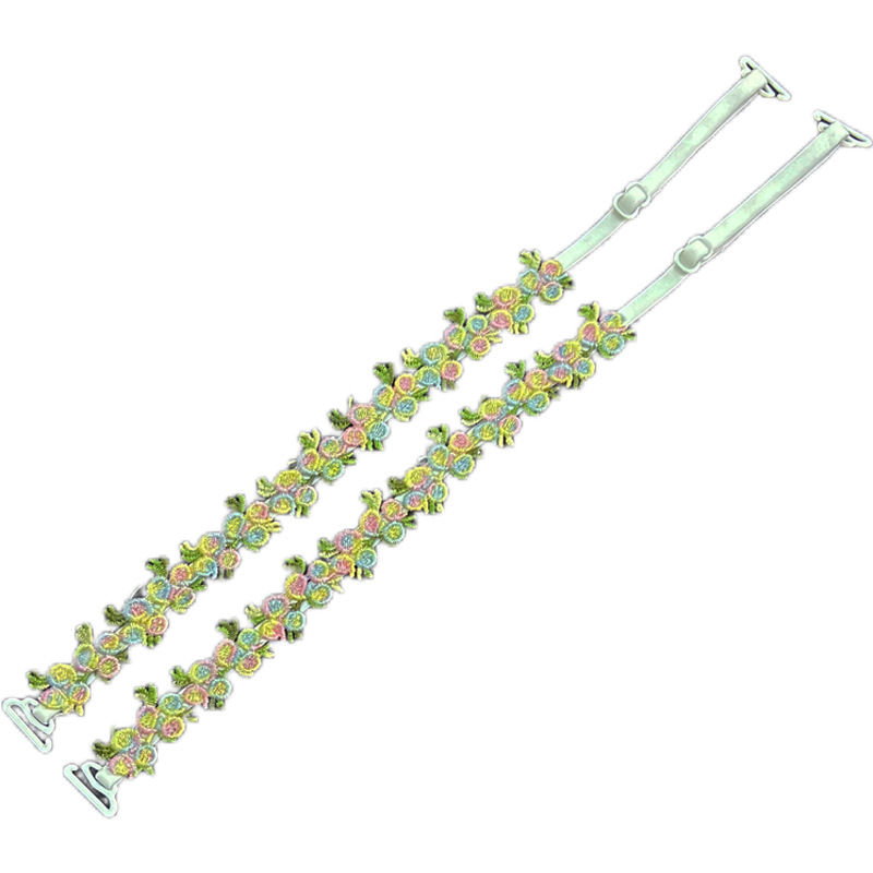 Tikitud Hanfu pitsist õlarihmaga paljastatud aluspesu, õlarihmaga vest, õhukese rihmaga nähtamatu kinnitus