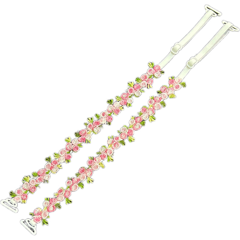 Tikitud Hanfu pitsist õlarihmaga paljastatud aluspesu, õlarihmaga vest, õhukese rihmaga nähtamatu kinnitus