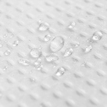 Δημοφιλής κουρτίνα ντους με παχύρρευστη λευκή πολυεστερική βάφλα, αδιάβροχη, διακοσμητική υφασμάτινη κουρτίνα ντους μπάνιου, βαρέως τύπου, βάρους ξενοδοχείου