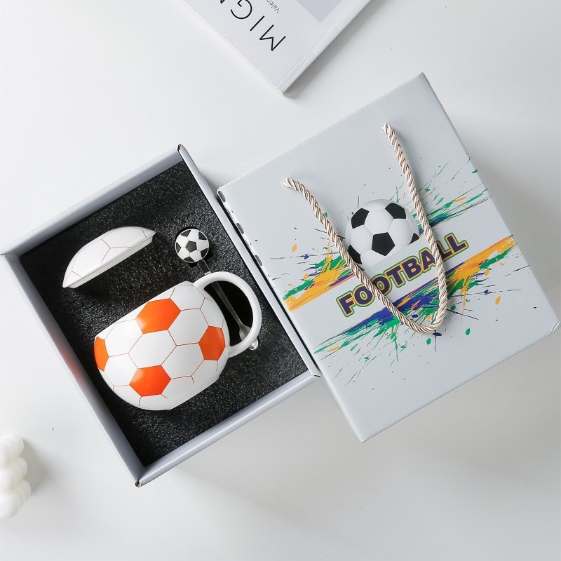 Cupa Mondială de Fotbal, Cupa Ceramică cu Capac, Suvenir Sportiv, Cupa Planetă, Cană de Apă, Cereale de Însoțire