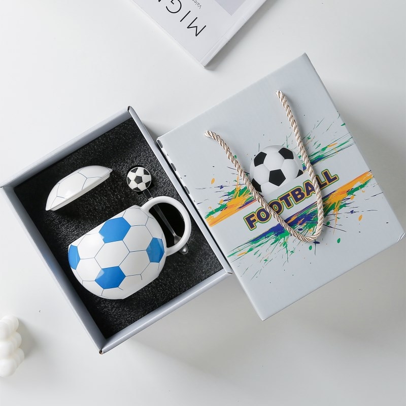 Cupa Mondială de Fotbal, Cupa Ceramică cu Capac, Suvenir Sportiv, Cupa Planetă, Cană de Apă, Cereale de Însoțire