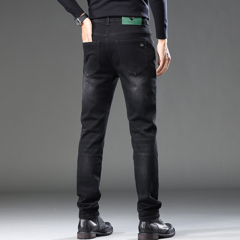 Woodpecker őszi farmer férfi 2025 divatos új, karcsúsított nadrág, lábszár, alkalmi, egyenes szabású, minden mérkőzésre alkalmas nadrág