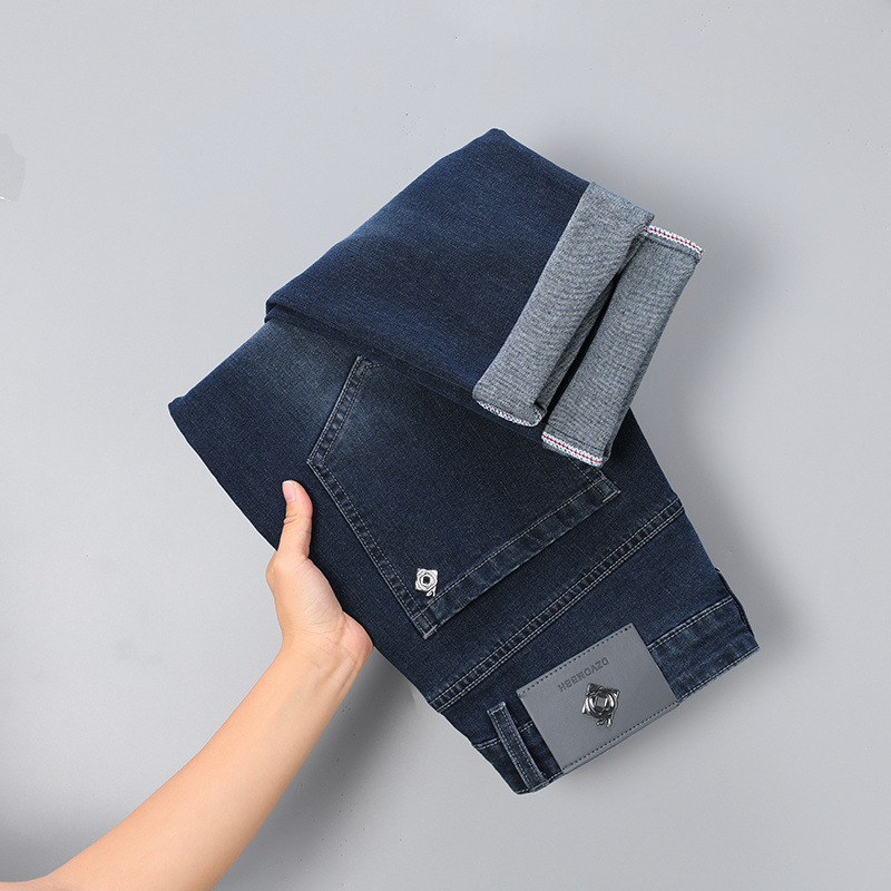 Woodpecker őszi farmer férfi 2025 divatos új, karcsúsított nadrág, lábszár, alkalmi, egyenes szabású, minden mérkőzésre alkalmas nadrág