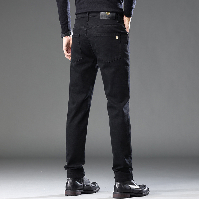 Woodpecker őszi farmer férfi 2025 divatos új, karcsúsított nadrág, lábszár, alkalmi, egyenes szabású, minden mérkőzésre alkalmas nadrág