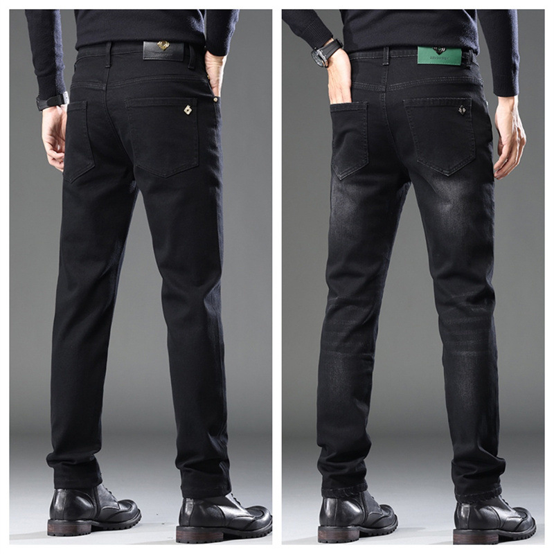 Woodpecker őszi farmer férfi 2025 divatos új, karcsúsított nadrág, lábszár, alkalmi, egyenes szabású, minden mérkőzésre alkalmas nadrág