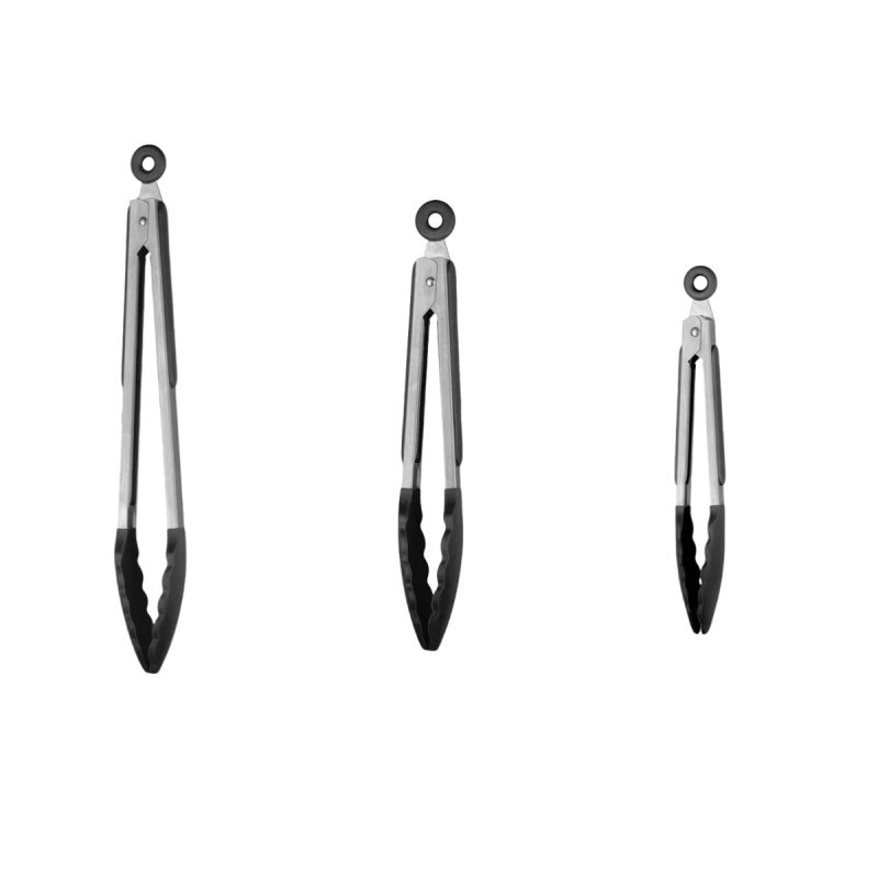 „Amazon“ silikoniniai maisto spaustukai, atsparūs aukštai temperatūrai, atsparūs nudegimams, maisto spaustukai, skirti kepsninėms, nerūdijančio plieno, buitiniai kepsnių spaustukai