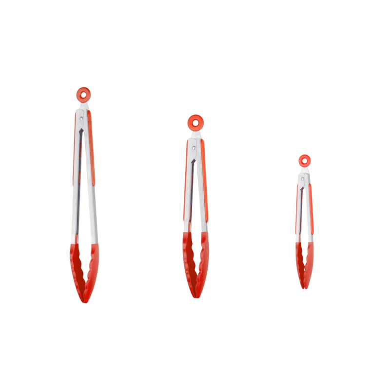 „Amazon“ silikoniniai maisto spaustukai, atsparūs aukštai temperatūrai, atsparūs nudegimams, maisto spaustukai, skirti kepsninėms, nerūdijančio plieno, buitiniai kepsnių spaustukai