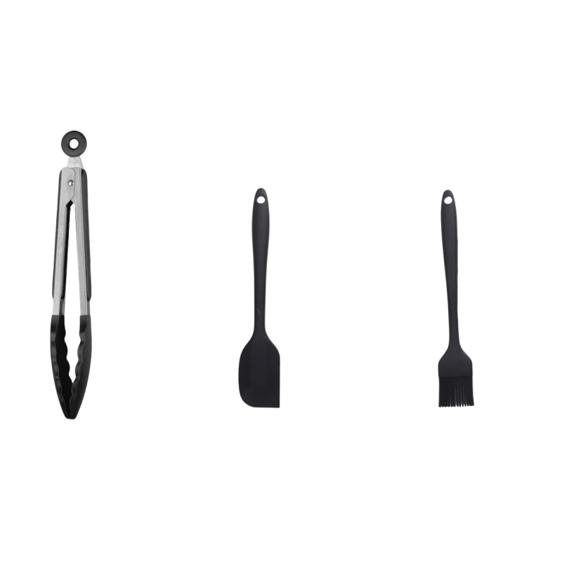 „Amazon“ silikoniniai maisto spaustukai, atsparūs aukštai temperatūrai, atsparūs nudegimams, maisto spaustukai, skirti kepsninėms, nerūdijančio plieno, buitiniai kepsnių spaustukai