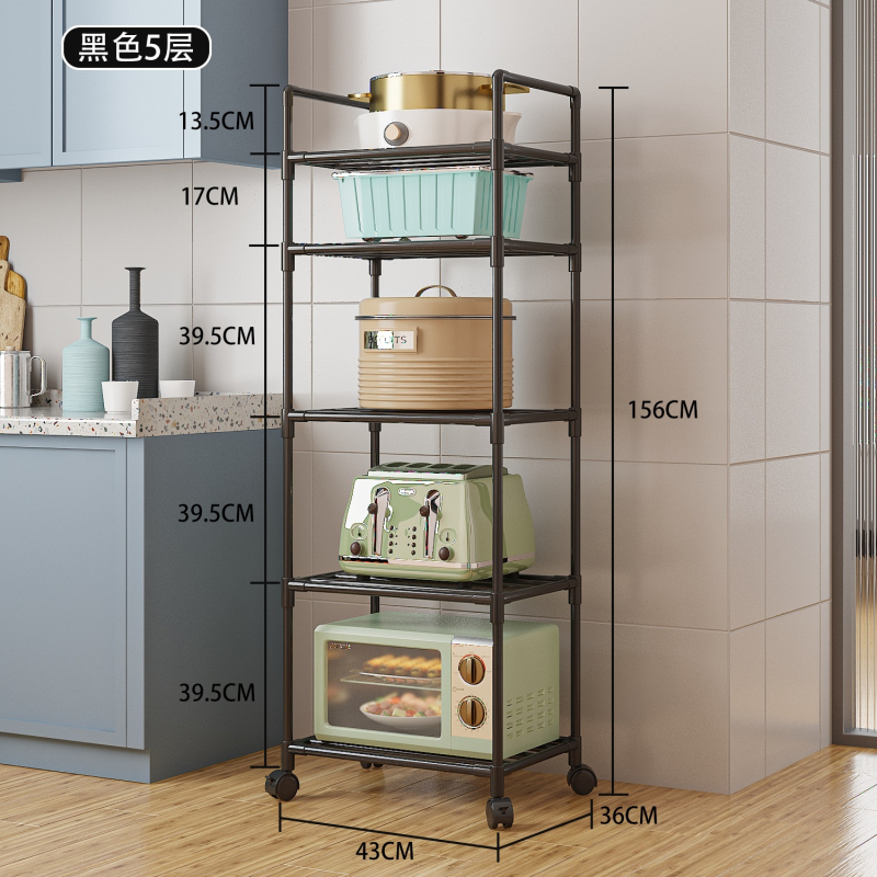 konyhai tárolóállvány többrétegű tárolóállvány vas háztartási multifunkcionális mozgatható határokon átnyúló nagykereskedelem tételben