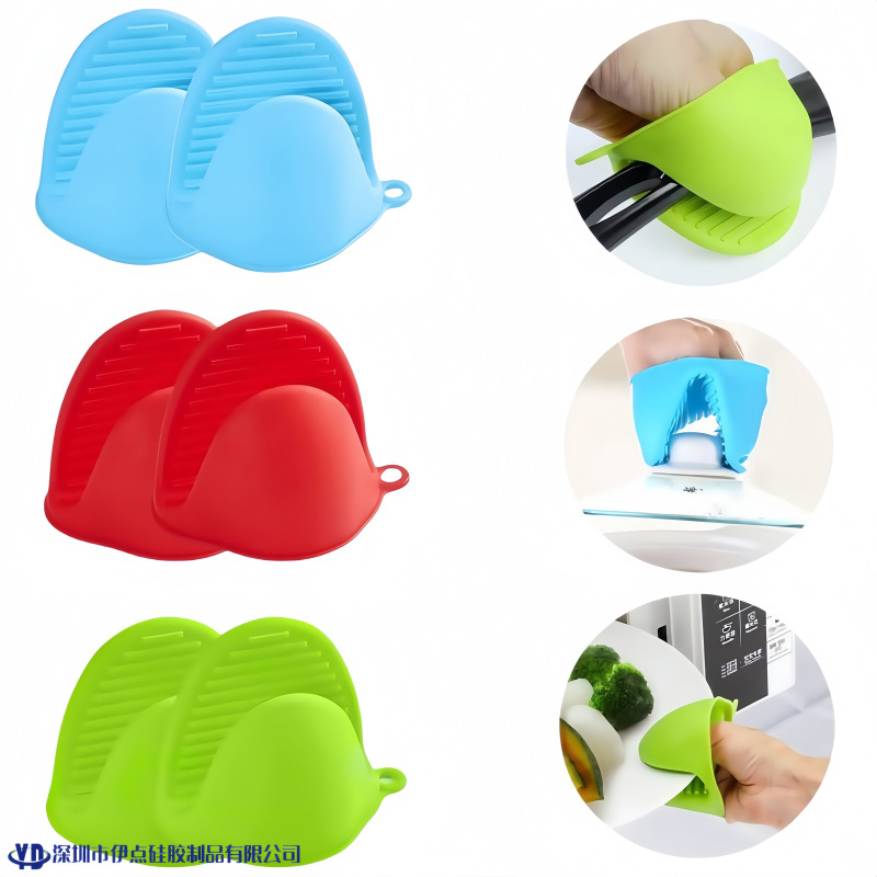 43g mikrolaineahju kindaklamber soojusisolatsiooniga paksendatud otsaga potikindad majapidamisköögi soojusisolatsiooniga küpsetamise silikoonist käeklamber