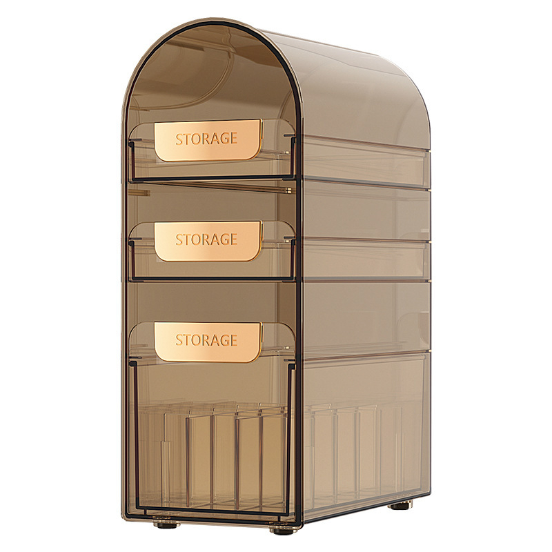 Kosmeetika hoiukast tolmukindel lauaarvuti suure mahutavusega huulepulk nahahoolduspintsel ämber ehete tualettlaud korraldav hoiuriiul