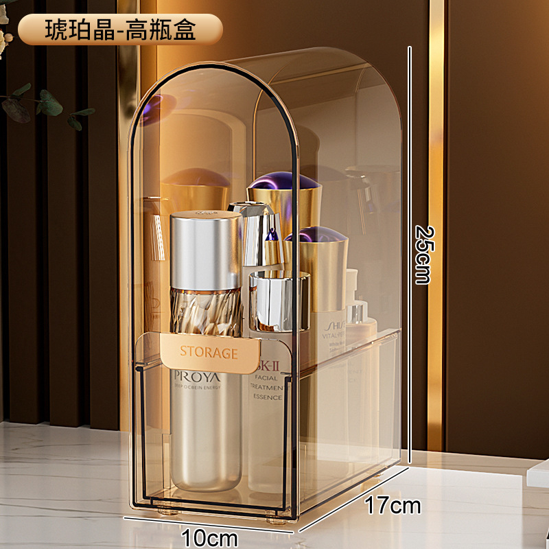 Kosmeetika hoiukast tolmukindel lauaarvuti suure mahutavusega huulepulk nahahoolduspintsel ämber ehete tualettlaud korraldav hoiuriiul