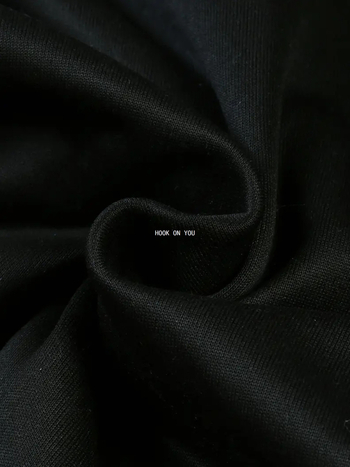 Мъжки суичър с дълъг ръкав и италиански принт, моден тренд, най-лесен за ежедневно носене през есента и зимата