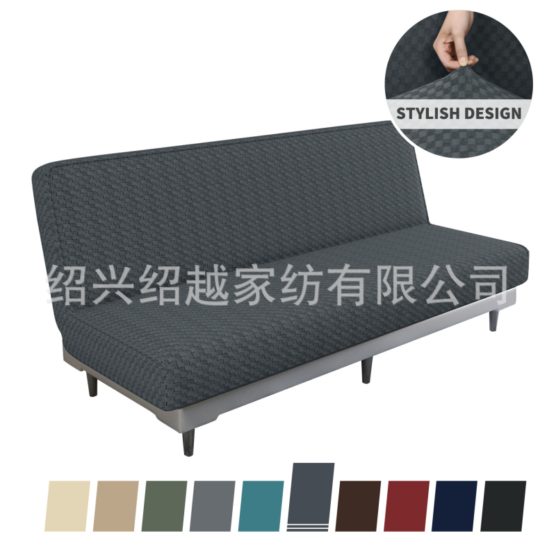 Határon átnyúló, karfa nélküli, rugalmas kanapéhuzat, teljes körű összecsukható kanapéágy-huzat, görgős lepedő típusú, teljes huzatú kanapéágy-huzat