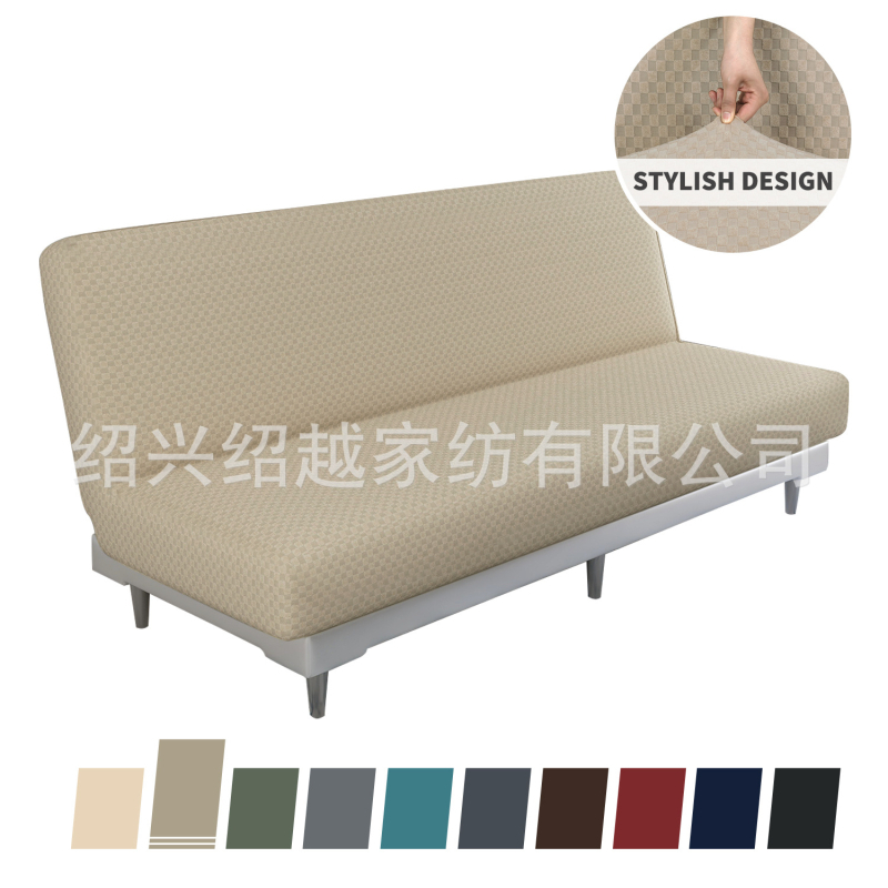 Határon átnyúló, karfa nélküli, rugalmas kanapéhuzat, teljes körű összecsukható kanapéágy-huzat, görgős lepedő típusú, teljes huzatú kanapéágy-huzat