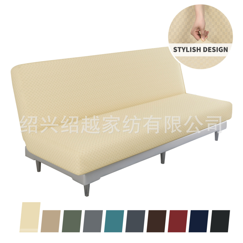 Határon átnyúló, karfa nélküli, rugalmas kanapéhuzat, teljes körű összecsukható kanapéágy-huzat, görgős lepedő típusú, teljes huzatú kanapéágy-huzat