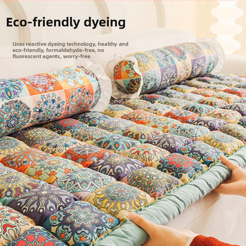 Нова удебелена мека памучна възглавница за диван за четири сезона, универсална неплъзгаща се, висок клас, лека луксозна кремава памучна възглавница