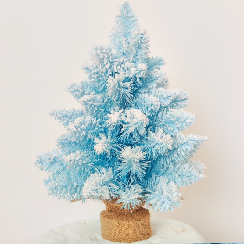 Διακοσμητικό παράθυρο για το παράθυρο της επιφάνειας εργασίας, νέο μίνι χριστουγεννιάτικο δέντρο με ροζ μυτερό χιόνι 30εκ.