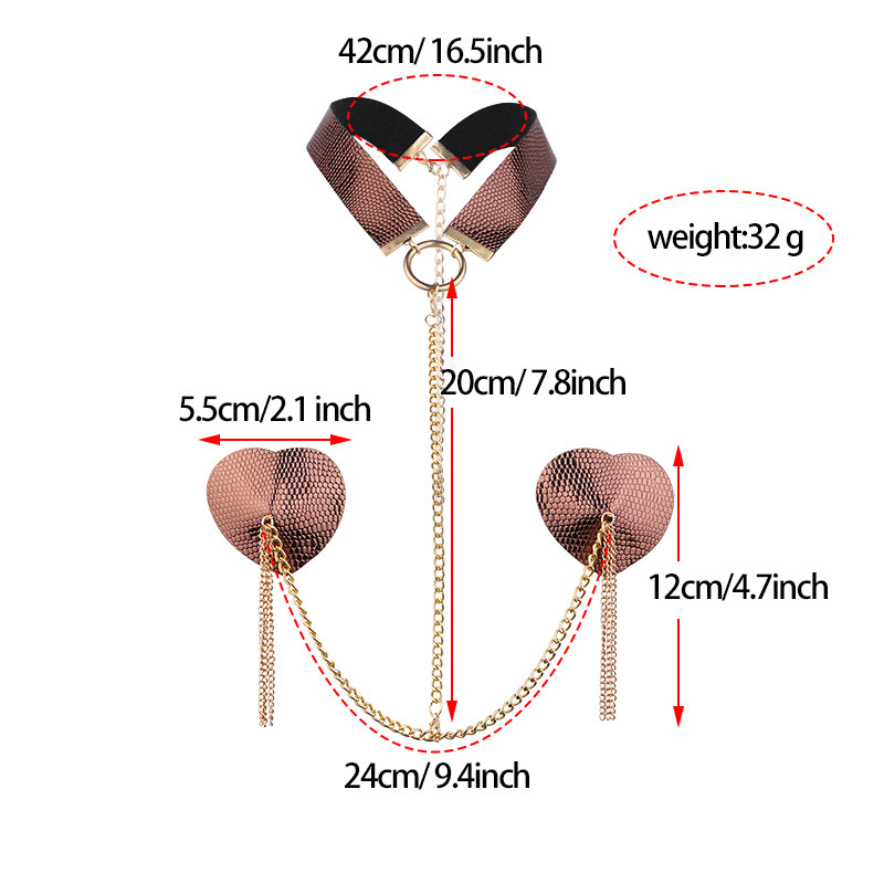 Naistele mõeldud üle piiri bikiinide rinnakett, nahast rinnakleebised, aluspesu kandmist pole vaja, seksikad südamekujulised nibukatted, push-up ja lift