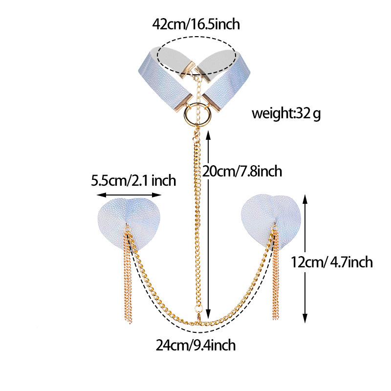 Naistele mõeldud üle piiri bikiinide rinnakett, nahast rinnakleebised, aluspesu kandmist pole vaja, seksikad südamekujulised nibukatted, push-up ja lift
