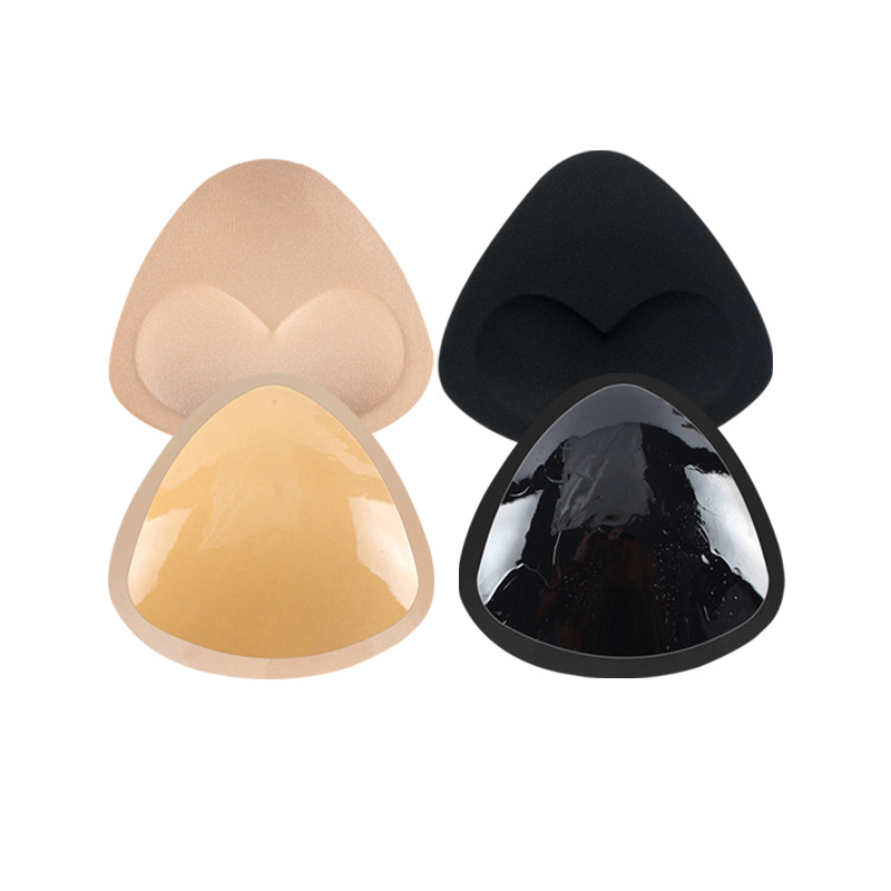 Bio-ragasztóval vastagított szivacs, öntapadós betét, esküvői láthatatlan mellkasi folt, fürdőruha mellvédő, futásgátló fénybetét, háromszög alakú mellvédő