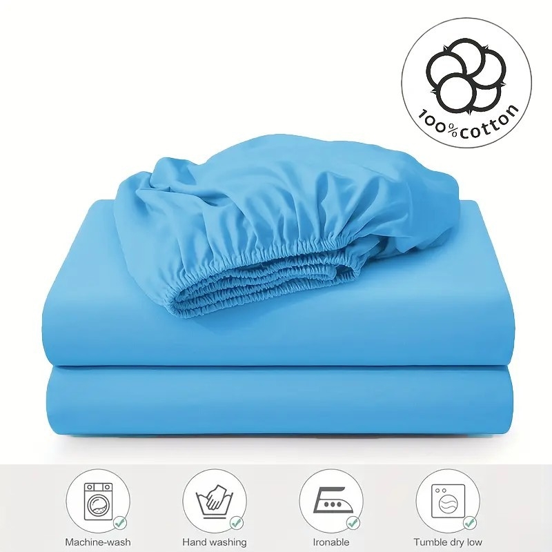 „CrossBorder Ebay“ grynos medvilnės vienspalviai paklodės su guma. Prabangūs medvilniniai čiužinio užvalkalai. Viengulių ir dvigulių lovų užvalkalai.